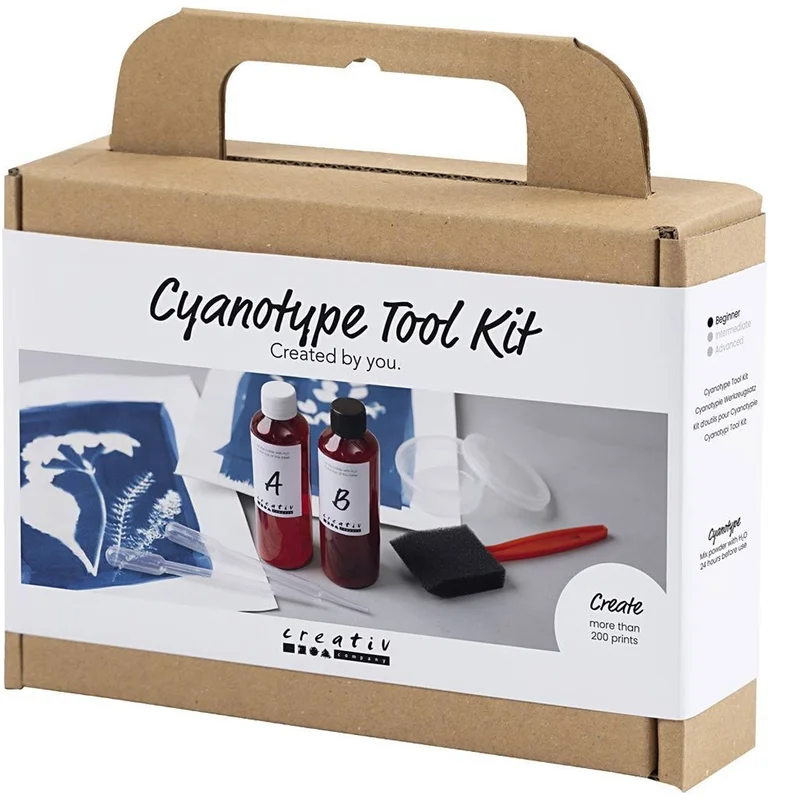 Creativ Company Mini DIY-kit Cyanotype Skapa egna cyanotypi-tryck