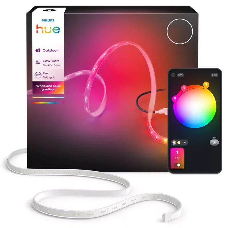 Philips Hue Flux 929004611002 LED-strip 30 W, 3000 lm, RGBW 6 m, Belysning