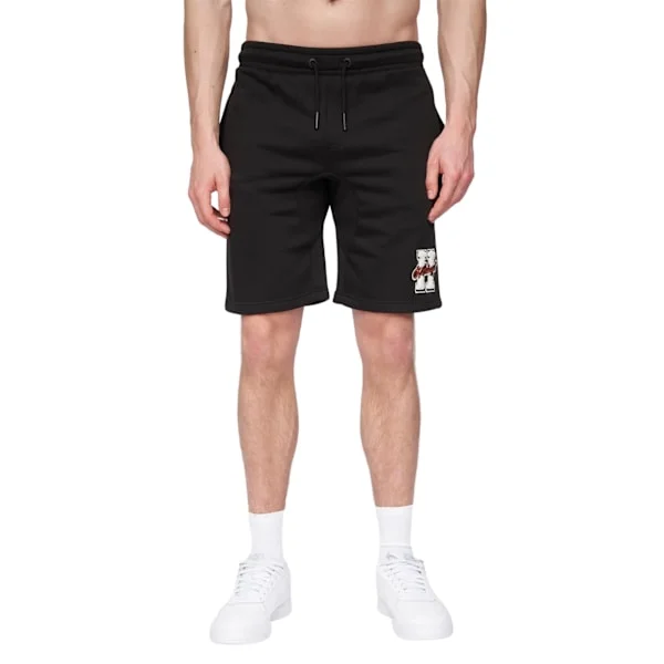 Henleys Mens Aitchen Sweat Shorts L R Svart