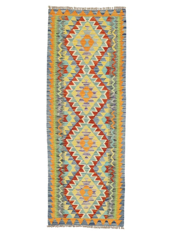 Kelim Afghan Old Style Vloerkleed Oosters Tapijtloper (Wol, )