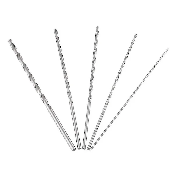 Spiralborr, 5 st extra långa borr 2 mm 3 mm borr träborr lång hss spiralborr trä lång 4 mm spiralborr 5 mm rak skaft Twis