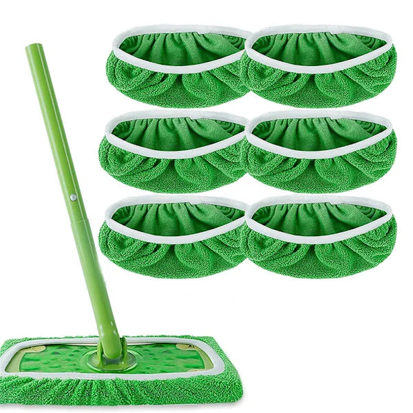 Swiffer Sweeper Mopp Ersättningsdynor, dukar för Swiffer Golvmopp, Återanvändbart Cover 6 st