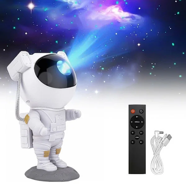 Galaxylampa Astronaut - Nattlampa - Stjärnprojektor med LED-lampa
