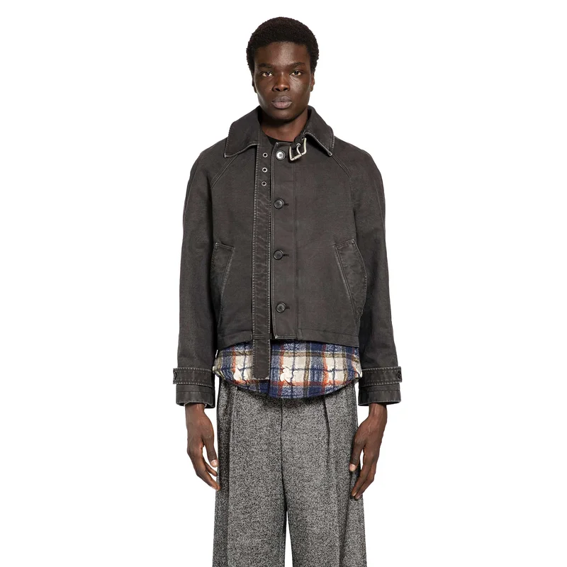 Belted Jacket In Cotton