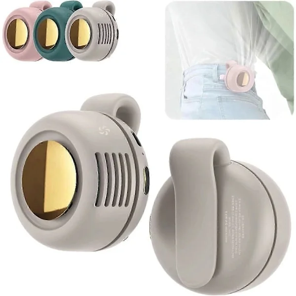 Portable Clip Cooling Fan USB Rechargeable Mini Clip Fan Neck Waist Fan Adjustable Air Conditioning Fan (1st)