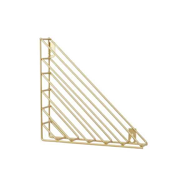 Nordisk Geometrisk Väggmonterad Tidningsställ – Tidskriftshållare – Metall Tidningsställ – för Badrum, Kontor och Hall – Järn (Guld)