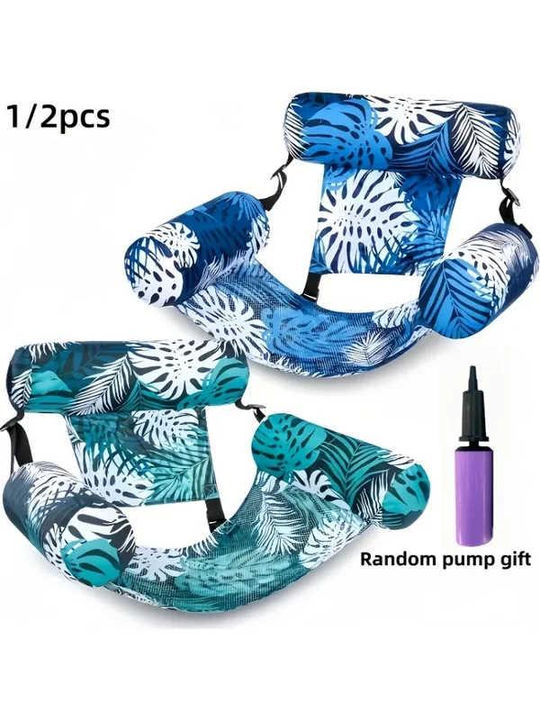 AliExpress - 1/2 Stück aufblasbarer Pool-Loungesessel für Erwachsene, schwimmendes PVC-Bett für Schwimmbad und Strand – langlebiger, faltbarer 