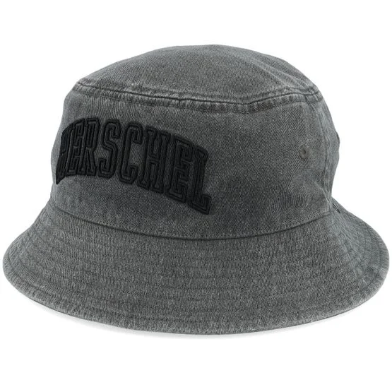 Herschel - Norman Faculty Black Stone Wash Bucket Bucket Black Hat - @ Hatstore