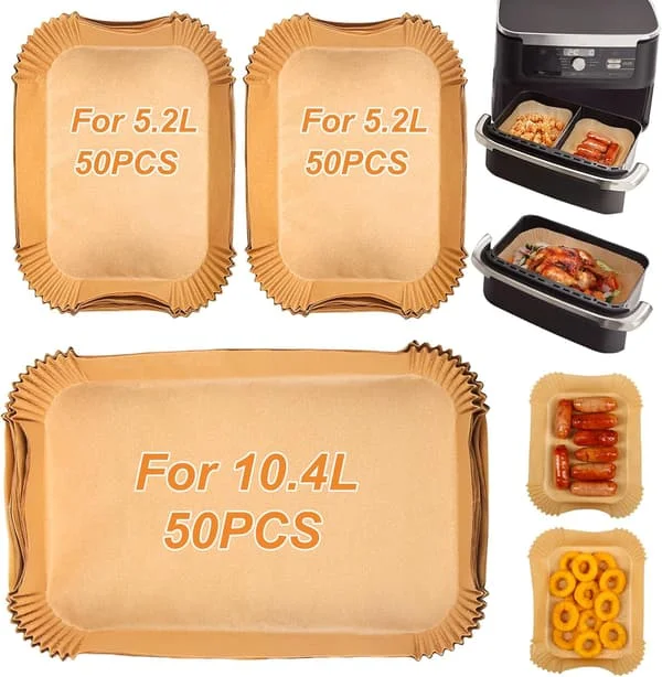 Leivinpaperi Ninja Air Fryer 10.4L:lle, 150 kpl Air Fryer -tarvikkeita Ninja 10.4L AF500EU AF500EUCP:lle, Paperi Ninja Foodi Flex 10.4l:lle