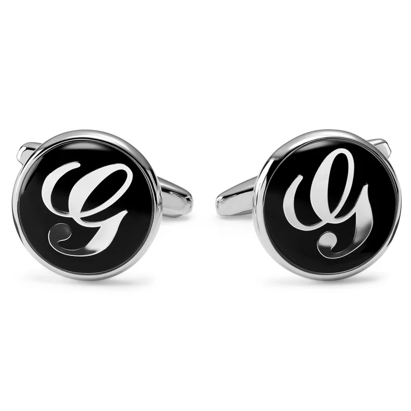 Gemelos con iniciales redondos. Letra G for Men