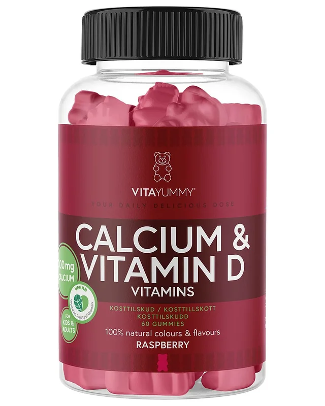 Spar 30% • Køb 2, VitaYummy Calcium & Vitamin D 60 stk., Helse & Madvarer, Vitaminer, D-vitamin