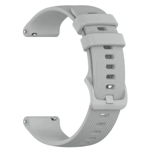 [RM]20 22 mm silikonrem för Garmin Venu 3 Band Forerunner 265 255 245 Music Vivoactive 4 Band för Garmin Venu Sq 2 Plus armband Grå Grå