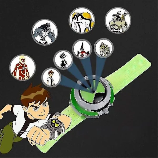 Ben 10 klokkeleker Ben 10 Omnitrix klokke for barn Ben Ten projektor klokke spill action