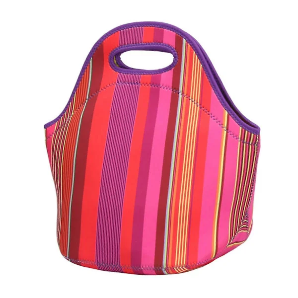 Insulated Neoprene Lunch Bag Tote Handbag Lunch Box Food Container Tote Cooler Bag Warm Pouch For School Work Office C