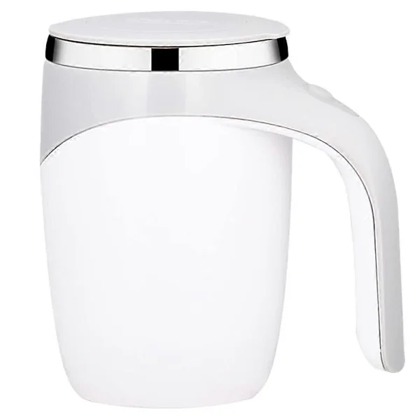 PIAO 380mL Selv-Rørende Kop med Låg Automatisk Magnetisk Røring Kaffe Kop Elektrisk Rustfrit Stål Selv-Blandende Kaffe Kop til Kaffe Mælk Kakao Varmt
