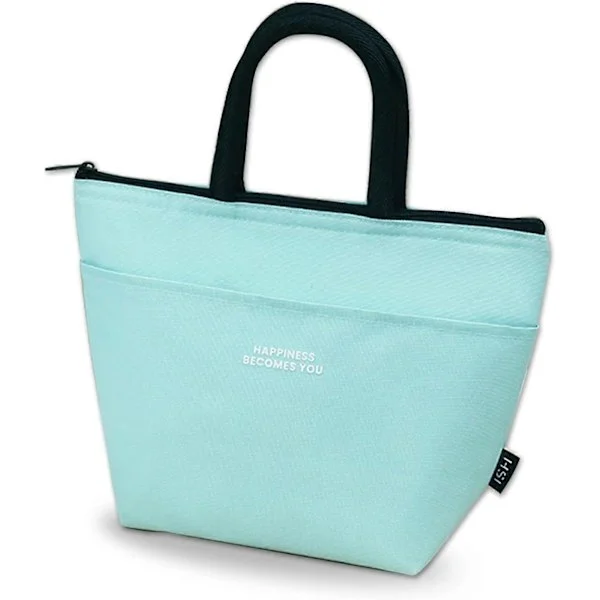 Matpose Isolert Kjølebag Matpose Piknikbag Matpose Termisk Bag Liten Matpakke Kjølebag Mini Liten Isolert Bag for Jobb Skole (Blå)