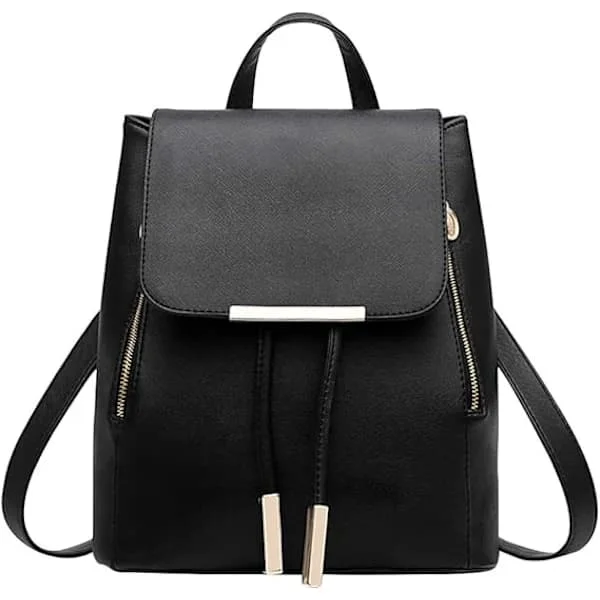 Women's Backpack, Small PU Leather Backpack, Mini Backpack, Trendy Backpack, Handbags, Stylish, Anti-theft, Waterproof, Casual Daypack for...