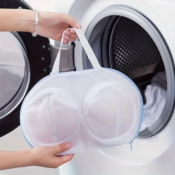 A Laundry Bag for Bras - a Durable Mesh Laundry Protection Bag with Zipper, Suitable for Delicates, Underwear, and Socks, Laundry Bags Wh