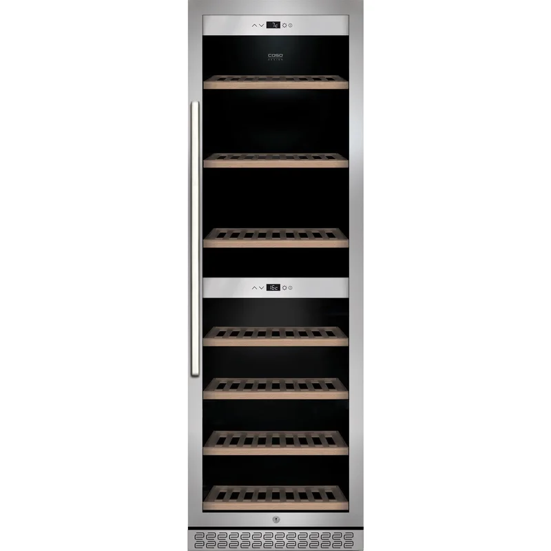 Caso WineChef Pro 180 vinkøleskab - Rustfri stål | KitchenOne