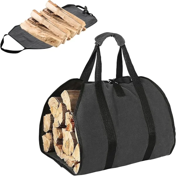 1 st Firewood Carrier Bag, Canvas Eldstad Vedkorg, Eldstad Vedkorg, Stor Vedkorg, Vedkorg, Vedförvaring B