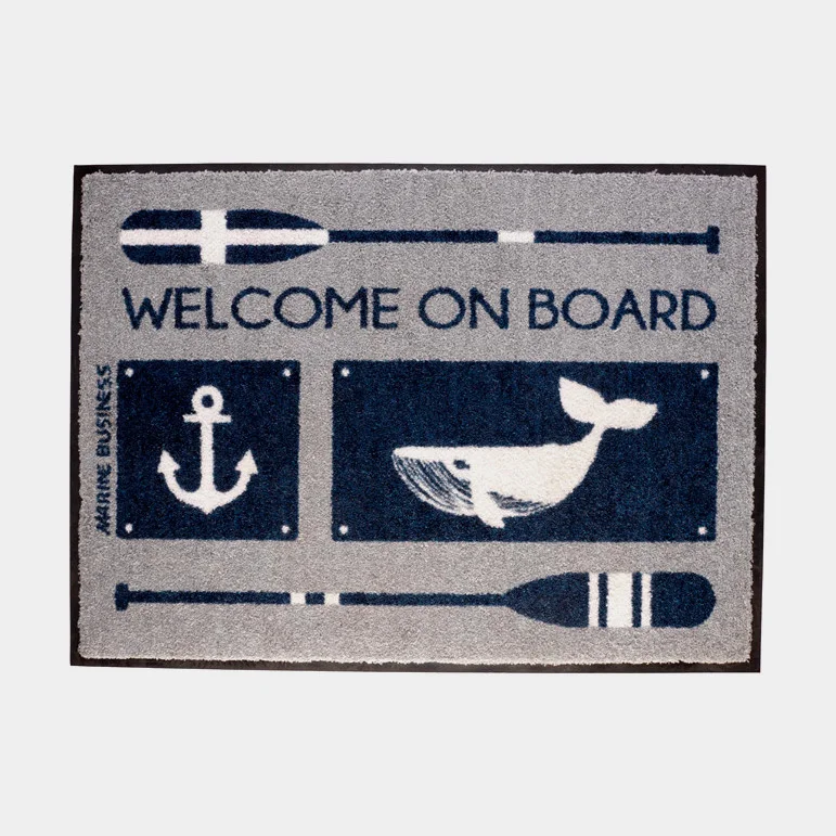 Tapis de bateau Marine Business Welcome Anchor, rectangle, 70 x 50 cm