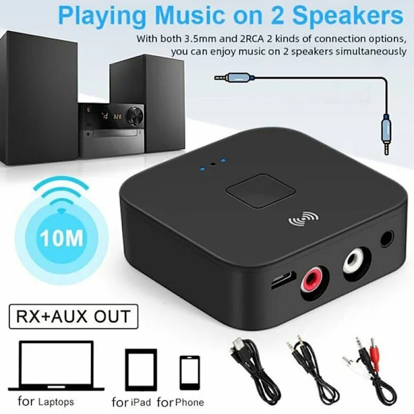 Bluetooth 5.0 RCA o Receiver 3.5mm AUX Jack Bluetooth