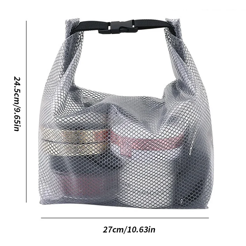 AliExpress - Wasserdichte Netz-Kulturtasche, Kosmetik-Organizer mit Kordelzug und Schnellverschluss, transparente Tasche für Reisen, Fitness und 