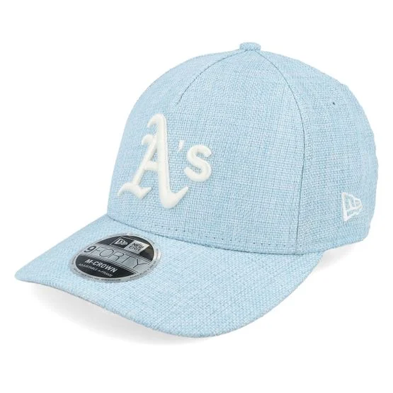 New Era - MLB - Blue - adjustable - Cap - Oakland Athletics 9FORTY M-crown Cotton Weave Blue A-frame Adjustable - Hatstore