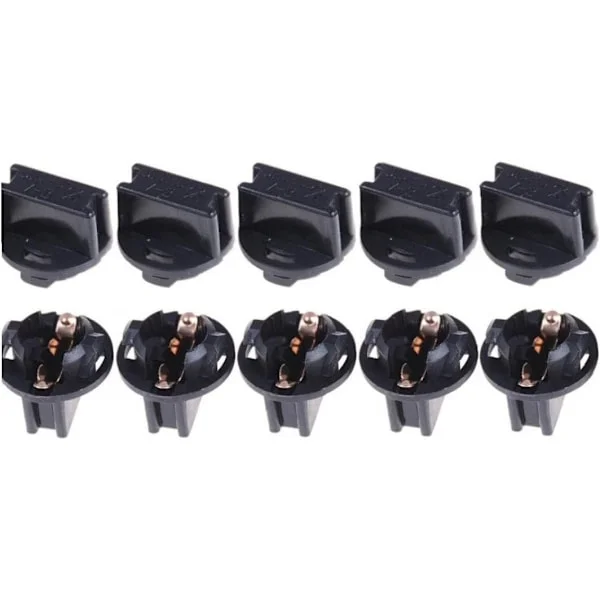 T10 Twist Lock Sockel 10 st Dash Glödlampor Bil Twists Mätare Kluster Glödlampor Bas -