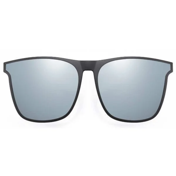 Clip-on Sunglasses - Attach to Existing Glasses - Mirror Silver