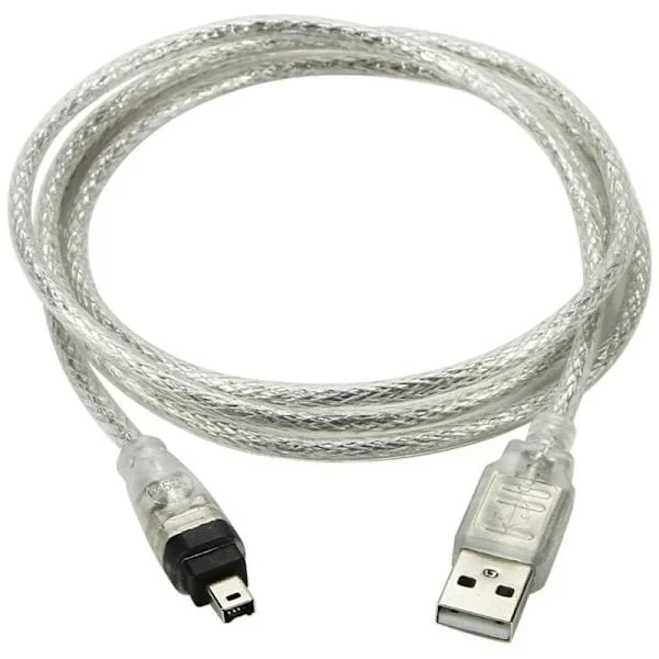 USB AM til 4P 1394 Point IEEE1394 FireWire-kabel USB til 4P DV-kamerakabel