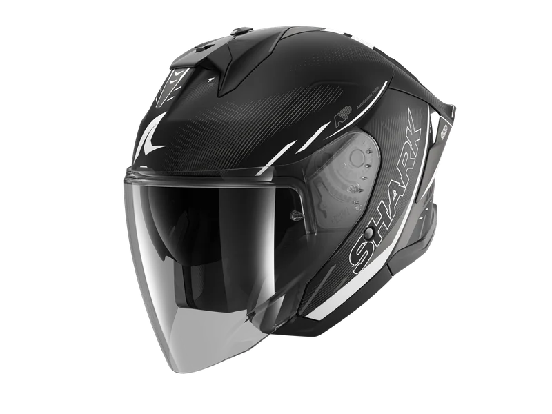 Casco Jet Shark Jet Cup Speed-Tech Nero/Bianco/Antracite L