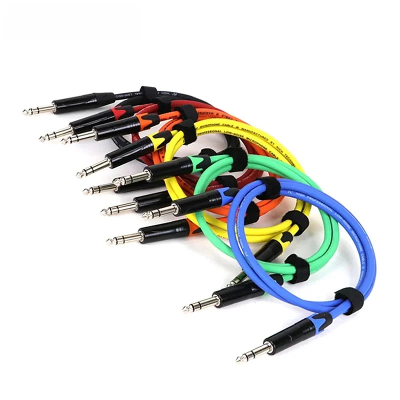 AliExpress - Câble de guitare pour Instrument TRS, 6.35mm, haute qualité, Jack stéréo couleur, câble 1/4 mâle à mâle, cordon déséquilibré pour 