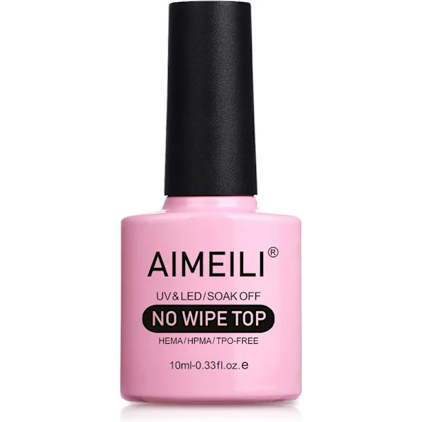 Neglelak Topcoat, Top Gel Neglelak Transparent Soak Off UV LED Gel Neglelak 10ml