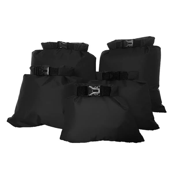 5 st vattentäta påsar, 1,5L/2,5L/3,5L/4,5L/6L torra påsar vattentäta vattentäta påsar lätta hopfällbara torra påsar för vattensporter friluftsliv 