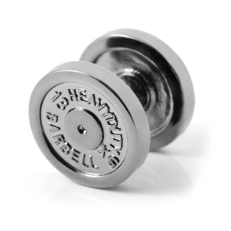 Satago | Faux Écarteur d'Oreille Les haltères en Acier Inoxydable pour hommes - Faux plugs