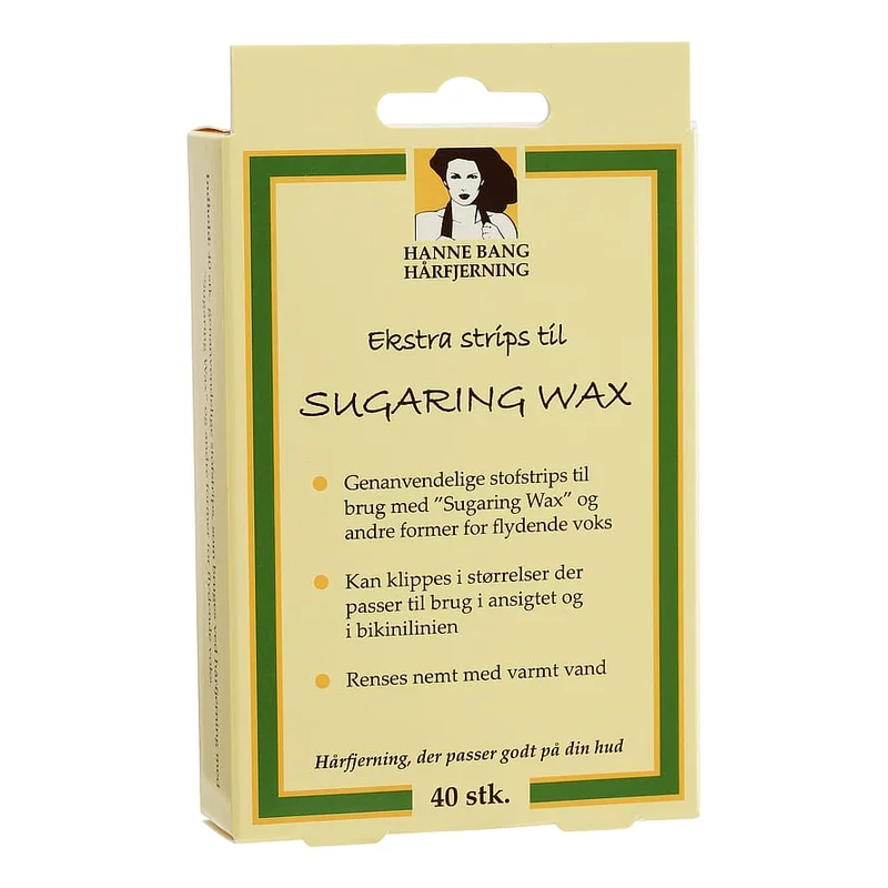 Hanne Bang Hanne Bang Ekstra strips til Sugaring Wax 40 stk., Hudpleje, Hårfjerning, Voks & Strips
