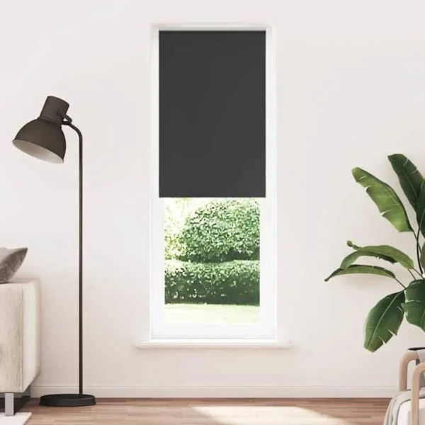 vidaXL Butik mörkläggning rullgardin tygbredd 70,7 cm polyester 4010915