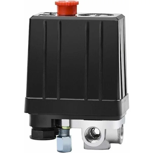 Luftkompressorns tryckströmbrytare med 4 uttag 90-120 PSI 240V tryckströmbrytare reglerventil kompressordelar