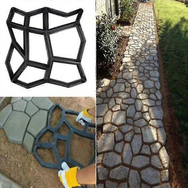 Støpeform for trinn, gjenbrukbar betong sement stein design belegningsstein gangvei form gjenbrukbar