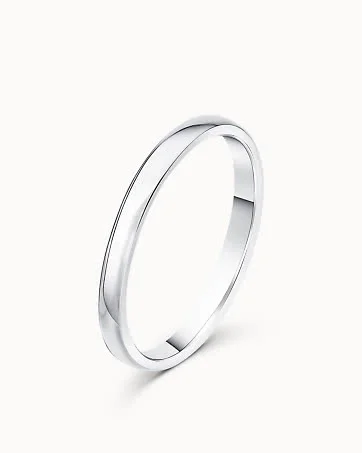 Smooth Ring for Her Marie 950 Platinum - Engagement Rings & Wedding Rings from Vanbruun
