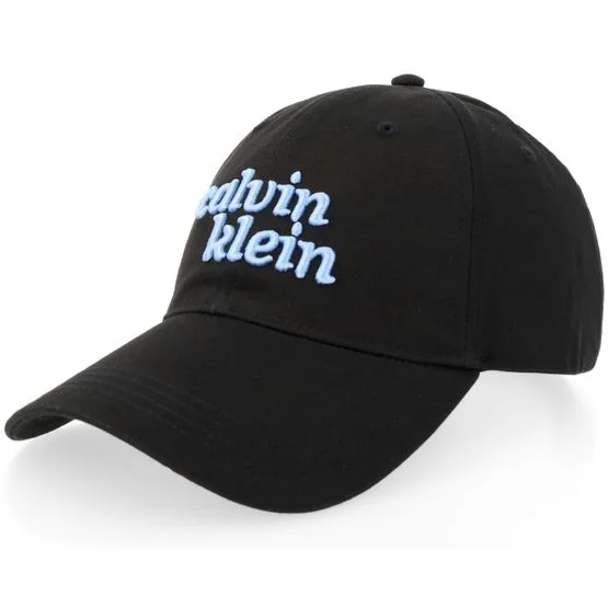 Calvin Klein - Black unconstructed Czapka Z Daszkiem - 1989 Logo Graphic Cap Black Dad Cap @ Hatstore