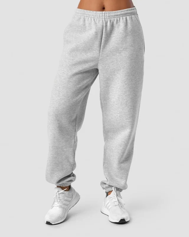 ICANIWILL - Everyday Sweatpants Light Grey Melange - Träningsbyxor - Dam - Träningskläder från ICIW