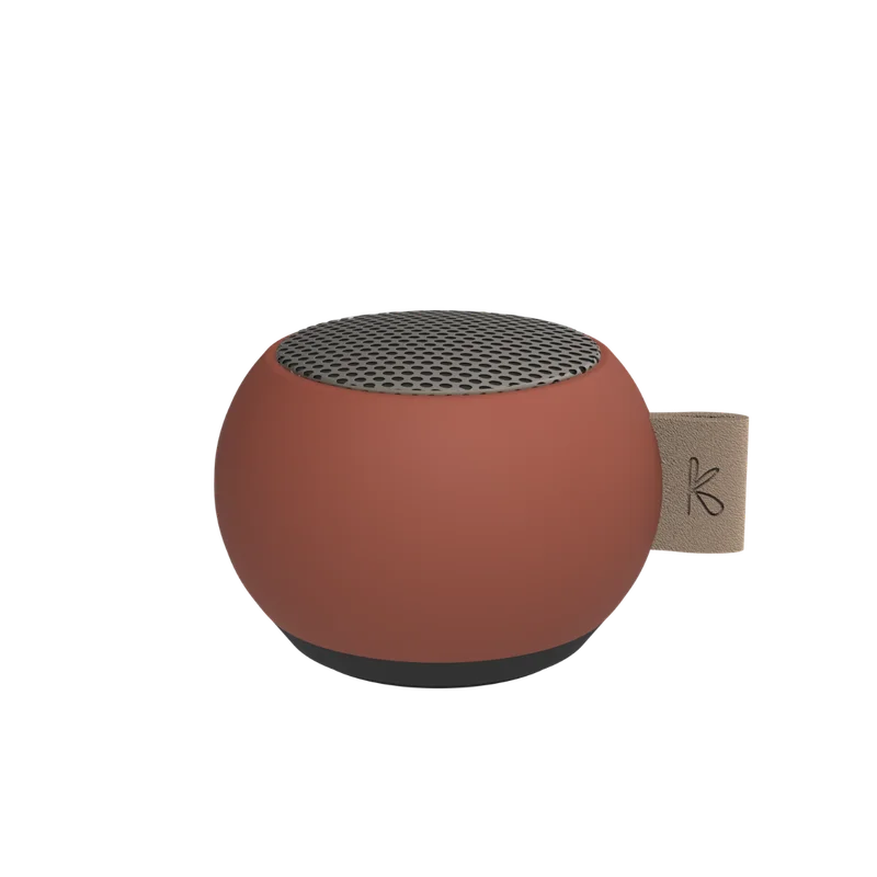 Kreafunk - aGO mini Transportabel Højtaler - True Trådløs Stereo, Bluetooth 4.0 - støv og vandafvisende Terracotta