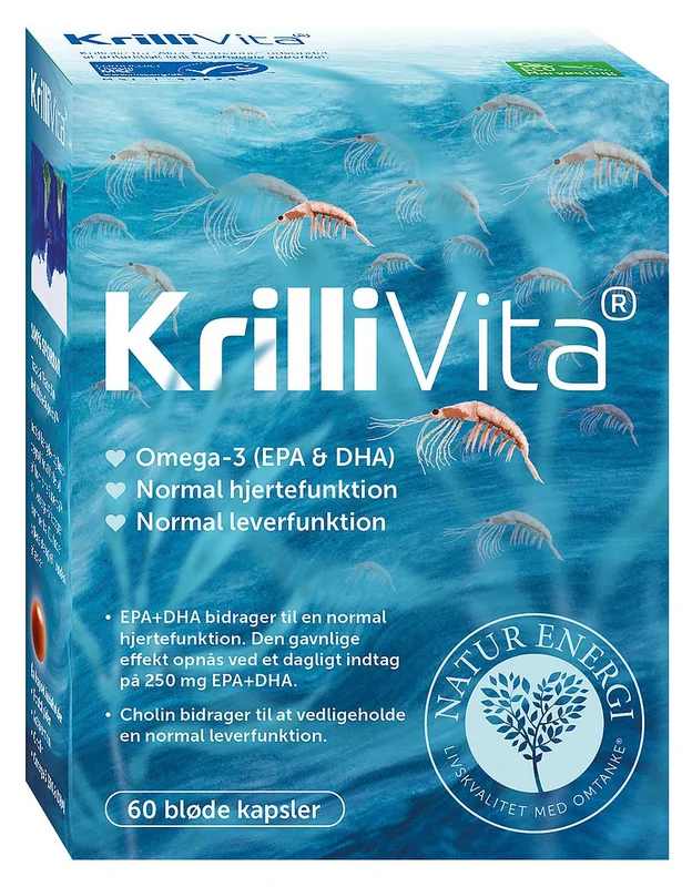 Natur Energi Krillivita 60 kaps., Helse & Madvarer, Andre Kosttilskudsolier, Krill Olie