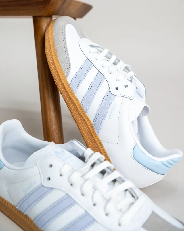 Adidas Originals SAMBA OG J Vit Skor Kille - Kids Brand Store