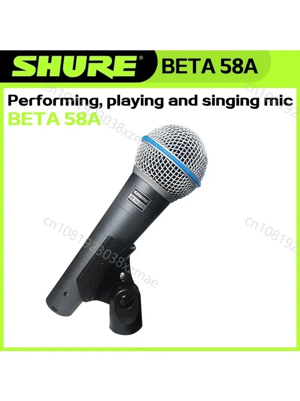 AliExpress - Microphone filaire SHURE BETA 58A, microphone dynamique portable pour performance, soirée, chant, karaoké, scène, livraison directe