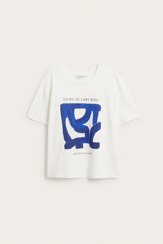 Kappahl | T-shirt med tryck Vit XL | Dam