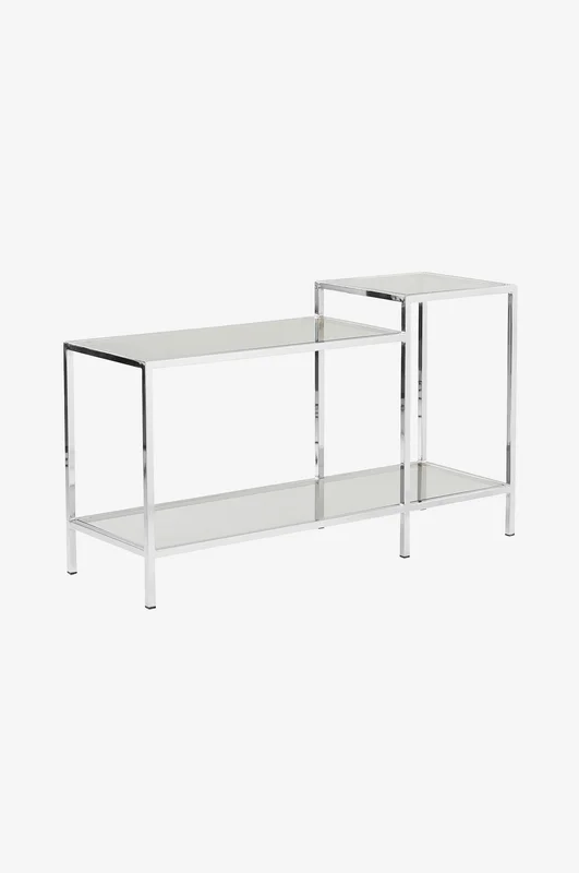 Jotex - Sidetable 40x120 Cm Chroom/glas Chroom/glas - NOLITA - Koop Buffetkasten & Sidetables bij Jotex