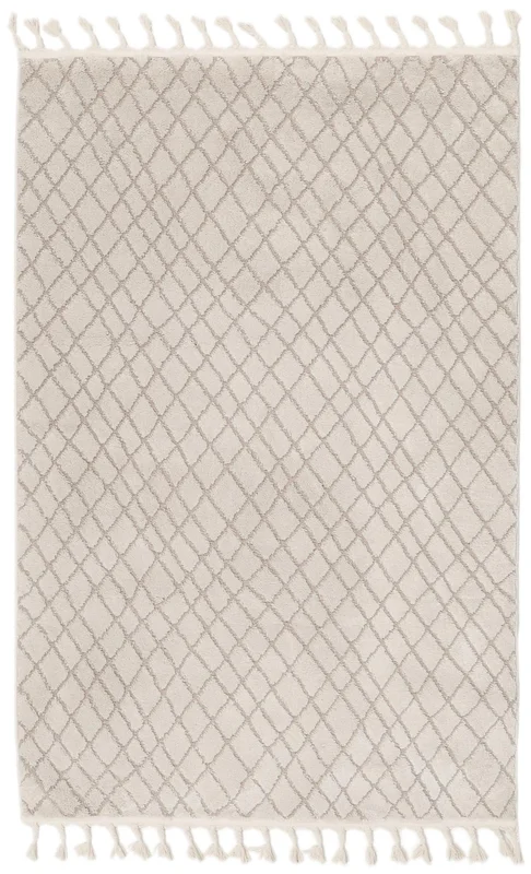 Checkered Small Osmani Rug - Cream White/Beige 140X200